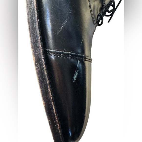 JOHNSTON & MURPHY CAPTOE BLACK MEN'S DRESS SHOES Size 13 E/C - Picture 9 of 11